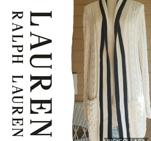 Ralph Lauren Sweaters - Ralph Lauren cable knit long cardigan